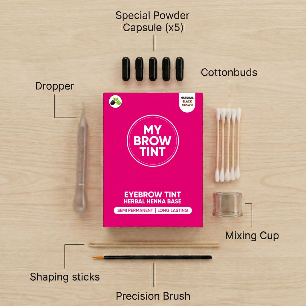 MyBrow Tint Henna Eyebrow Kit - Black Brown (5 Pack)